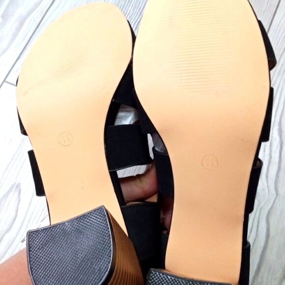 (21-3538) mysoft Women's Black Comfortable Heels Sz 11 - Picture 6 of 11